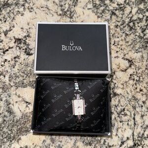 NEW: Bulova silver watch with box